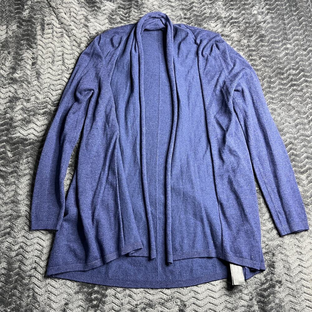 Zara Knit Navy Blue Open Front Tied Back Cardigan Women’s Size Small